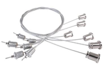 Seilabhängung LED Panel II Set 6 Stk. 