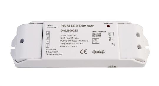 DALI PWM Dimmer CV 2CH, 12/24V, 10A/Channel 