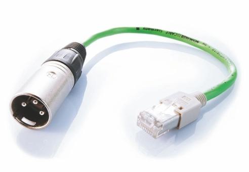 DMX Adapterkabel Stecker CAT5 auf DMX XLR 
